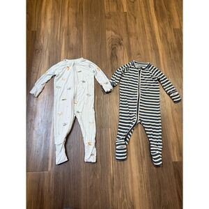 Brave Little Ones Lot 3-6 Months Baby Boy Rompers Footed Sleepers Convertible